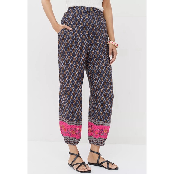 Anthropologie Smocked Balloon-Leg Pants NWT Size 14 - Picture 3 of 16